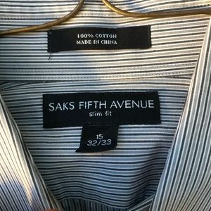 Saks fifth avenue button up shirt
